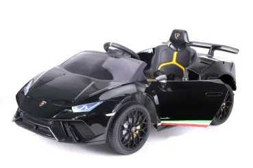 Elektro Kinderauto, Lamborghini Huracan, lizenziert, 12V Akku, 2 Motoren, 2,4Ghz Fernsteuerung, MP3, Ledersitz, EVA